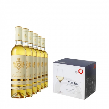 Clarendelle Bordeaux Amber Wine *50cl X 6 Bottles with 6 Glasses